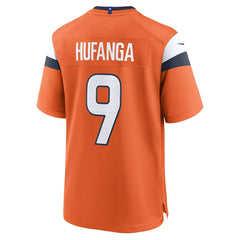 Talanoa Hufanga Denver Broncos Team Game Jersey Orange | Nike for Sale
