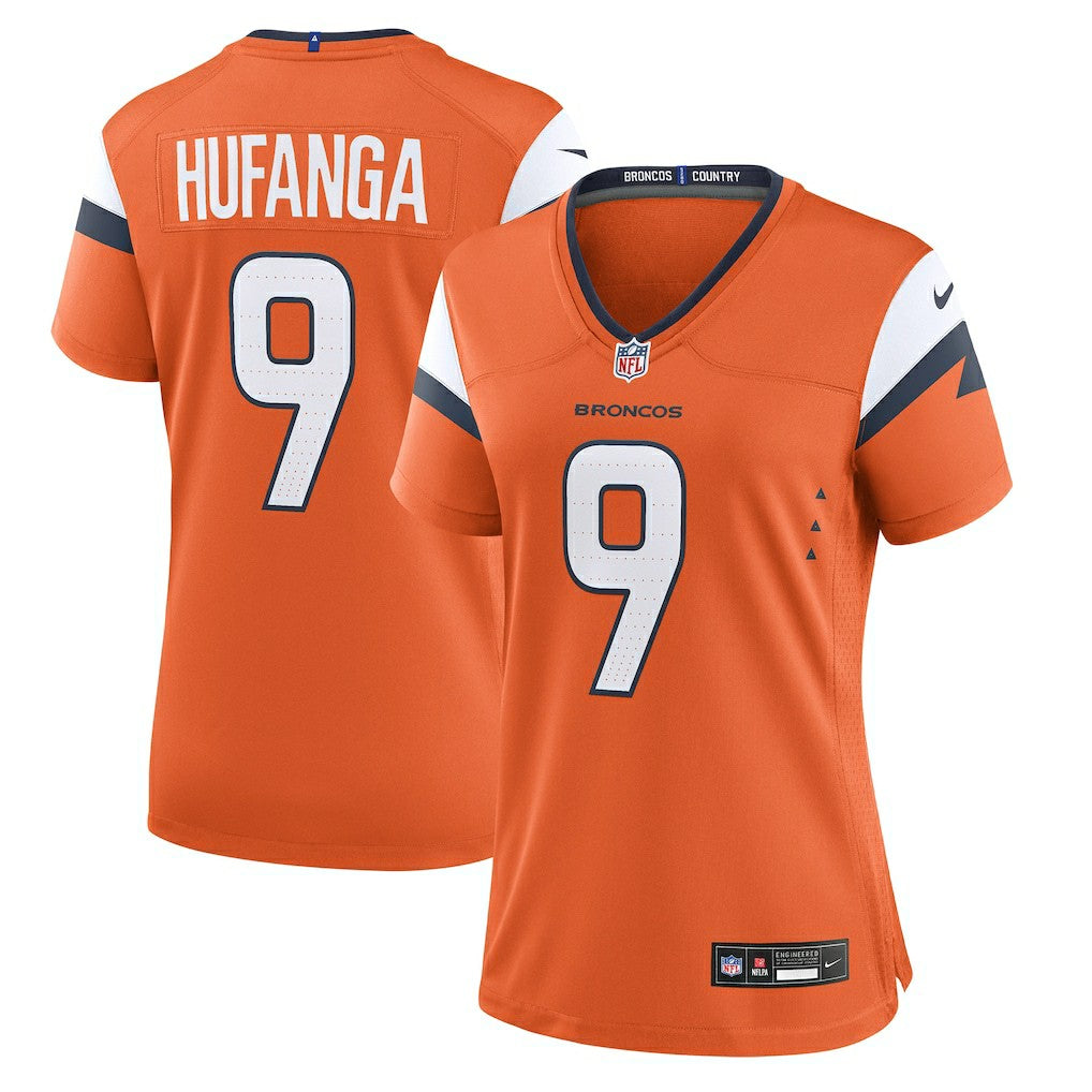 Talanoa Hufanga Denver Broncos Women's Team Game Jersey Orange | Nike for Sale
