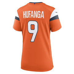 Talanoa Hufanga Denver Broncos Women's Team Game Jersey Orange | Nike for Sale