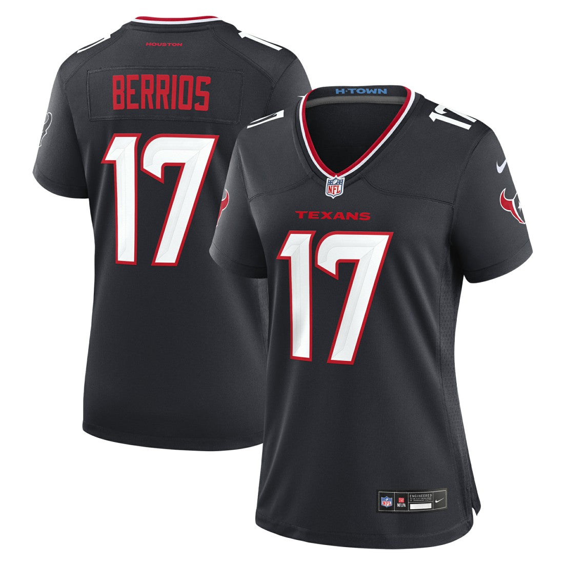 Braxton Berrios Houston Texans Women's Team Game Jersey Navy | Nike for Sale