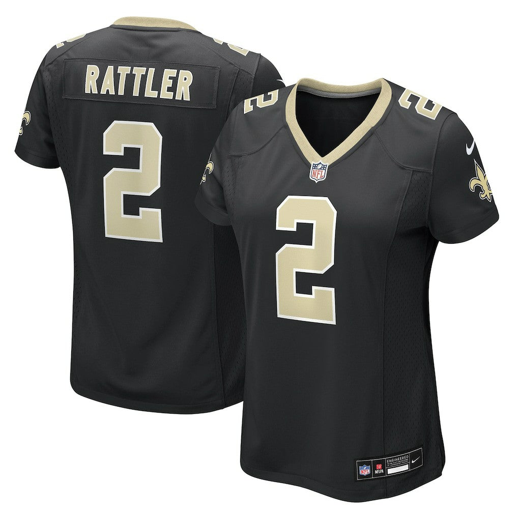 Spencer Rattler New Orleans Saints Women's Team Game Jersey Black | Nike for Sale