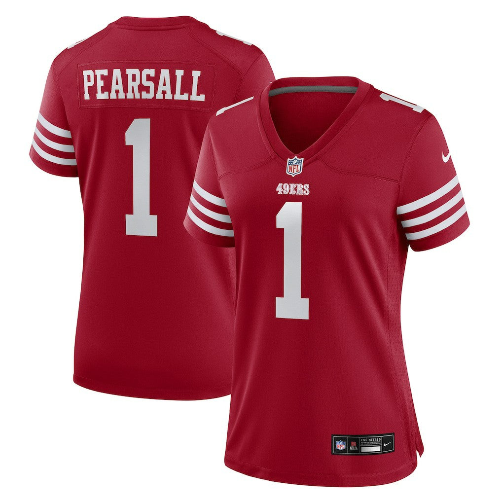 Ricky Pearsall San Francisco 49ers Women's Team Game Jersey Scarlet | Nike for Sale