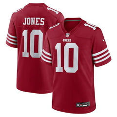 Mac Jones San Francisco 49ers Team Game Jersey Scarlet | Nike for Sale