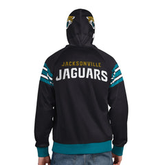 Jacksonville Jaguars Pro Player Helmet Full-Zip Hooded Track Jacket Black/Teal | NFL