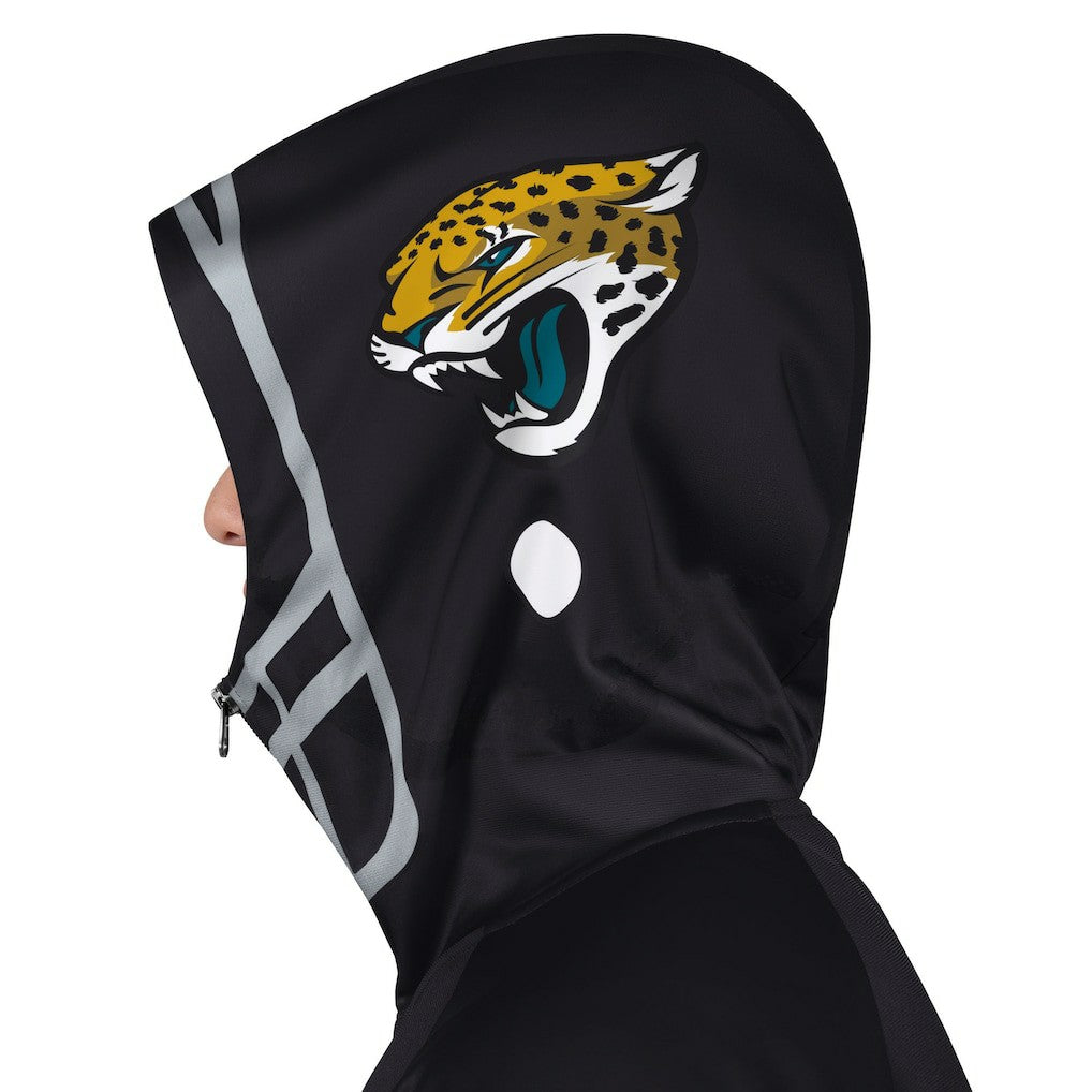 Jacksonville Jaguars Pro Player Helmet Full-Zip Hooded Track Jacket Black/Teal | NFL