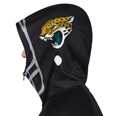 Jacksonville Jaguars Pro Player Helmet Full-Zip Hooded Track Jacket Black/Teal | NFL