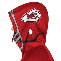 Kansas City Chiefs Pro Player Helmet Full-Zip Hooded Track Jacket Red/Gold | NFL