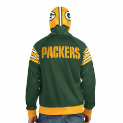 Green Bay Packers Pro Player Helmet Full-Zip Hooded Track Jacket Green/Gold | NFL