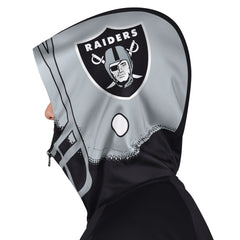 Las Vegas Raiders Pro Player Helmet Full-Zip Hooded Track Jacket Black/Silver | NFL