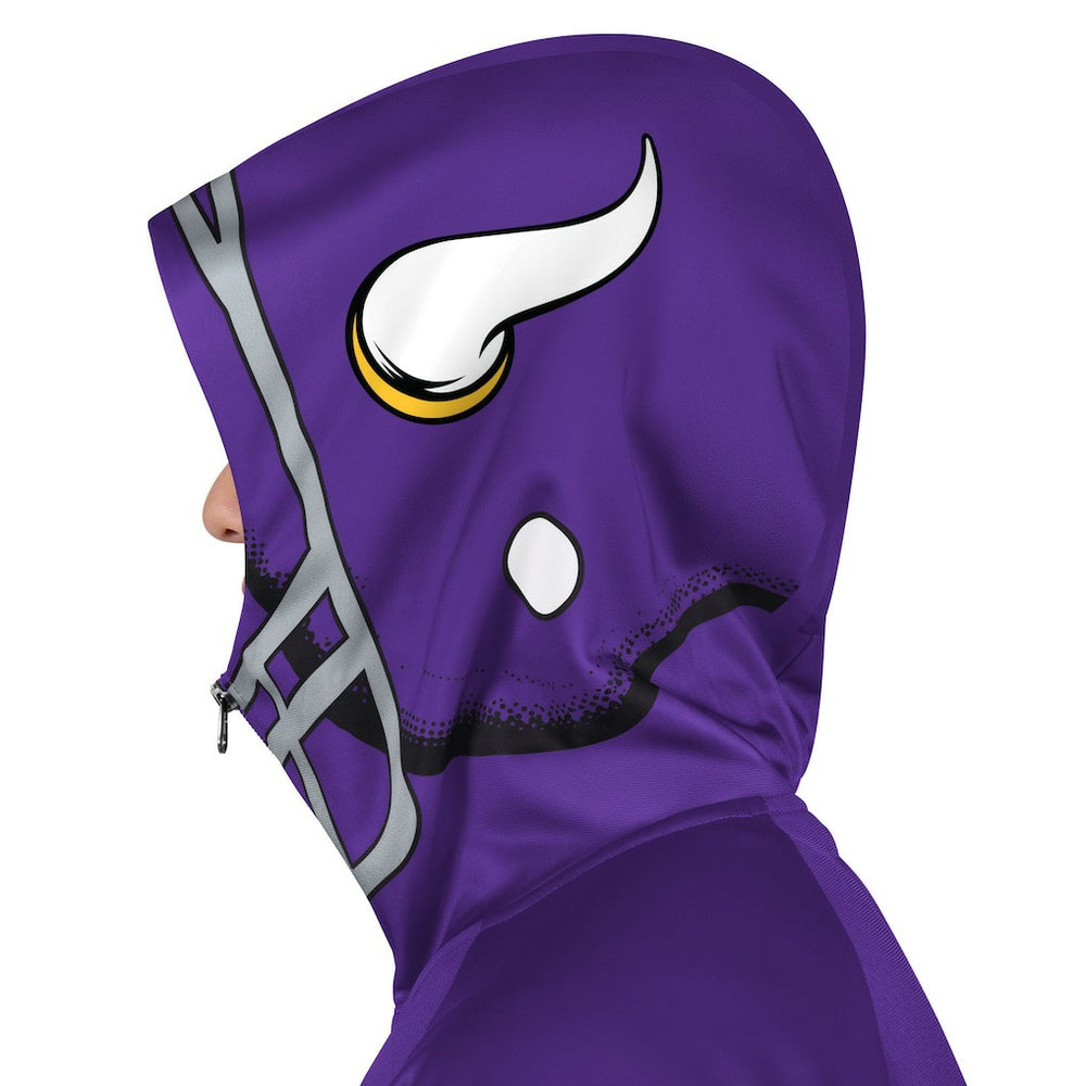 Minnesota Vikings Pro Player Helmet Full-Zip Hooded Track Jacket Purple/Gold | NFL