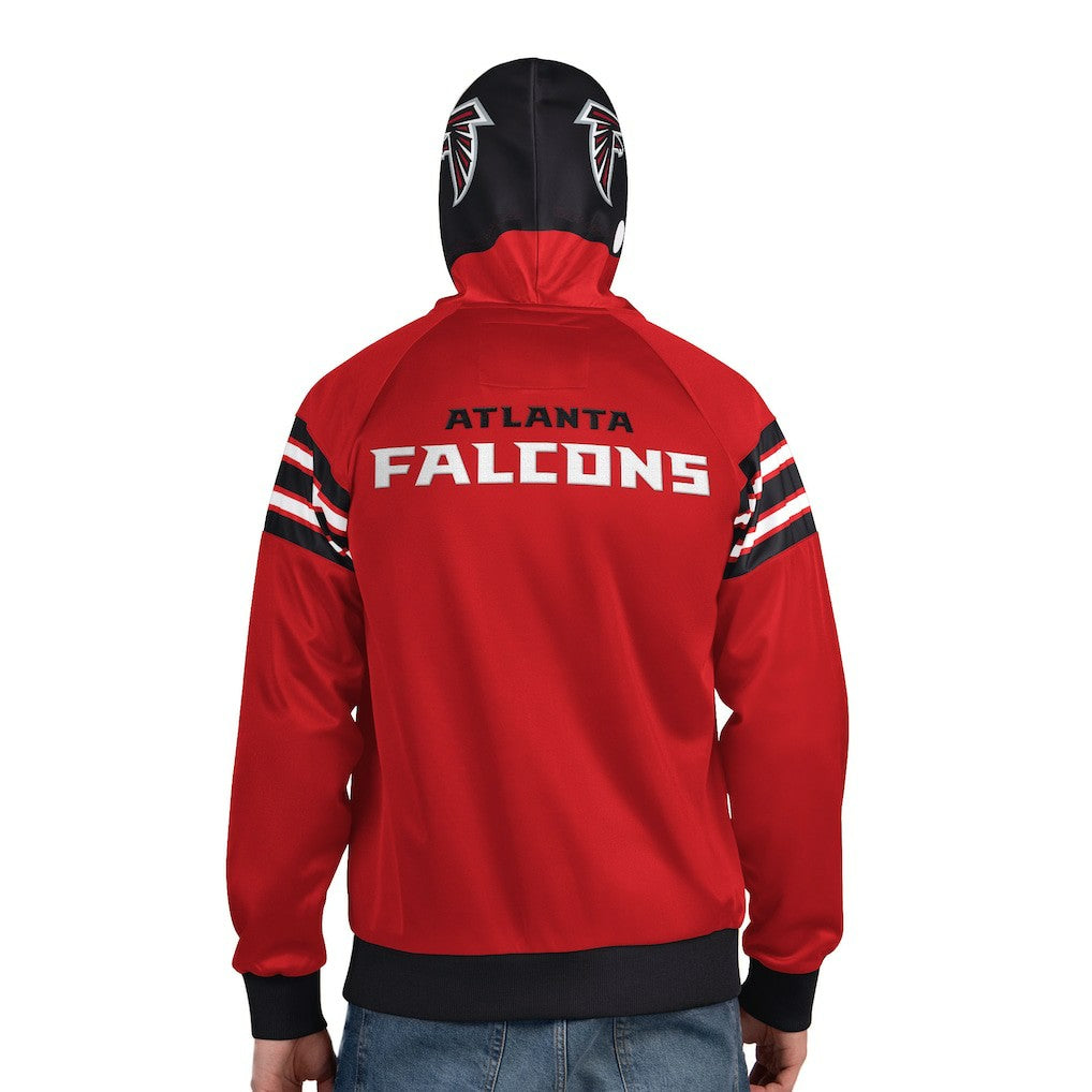 Atlanta Falcons Pro Player Helmet Full-Zip Hooded Track Jacket Red/Black | NFL