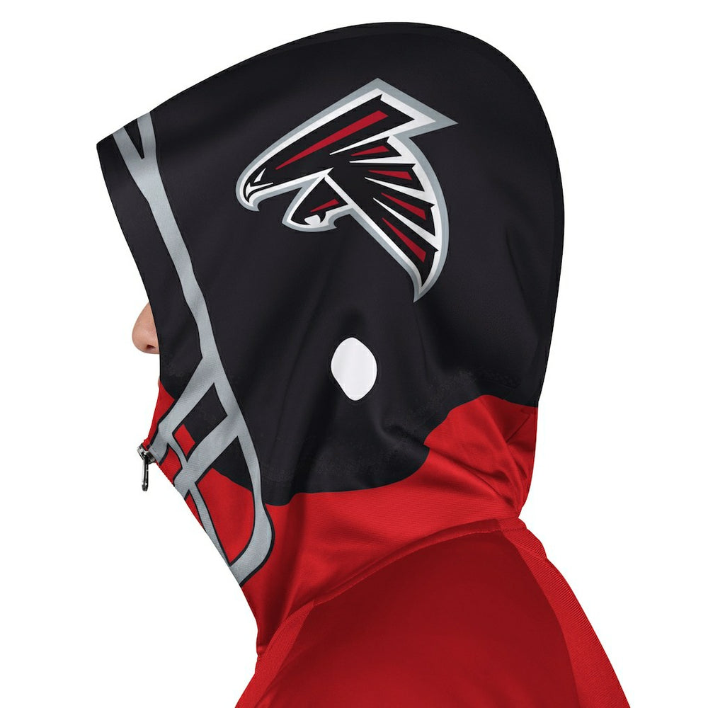 Atlanta Falcons Pro Player Helmet Full-Zip Hooded Track Jacket Red/Black | NFL