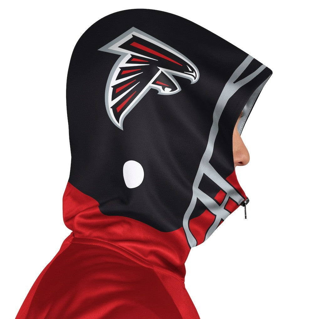 Atlanta Falcons Pro Player Helmet Full-Zip Hooded Track Jacket Red/Black | NFL