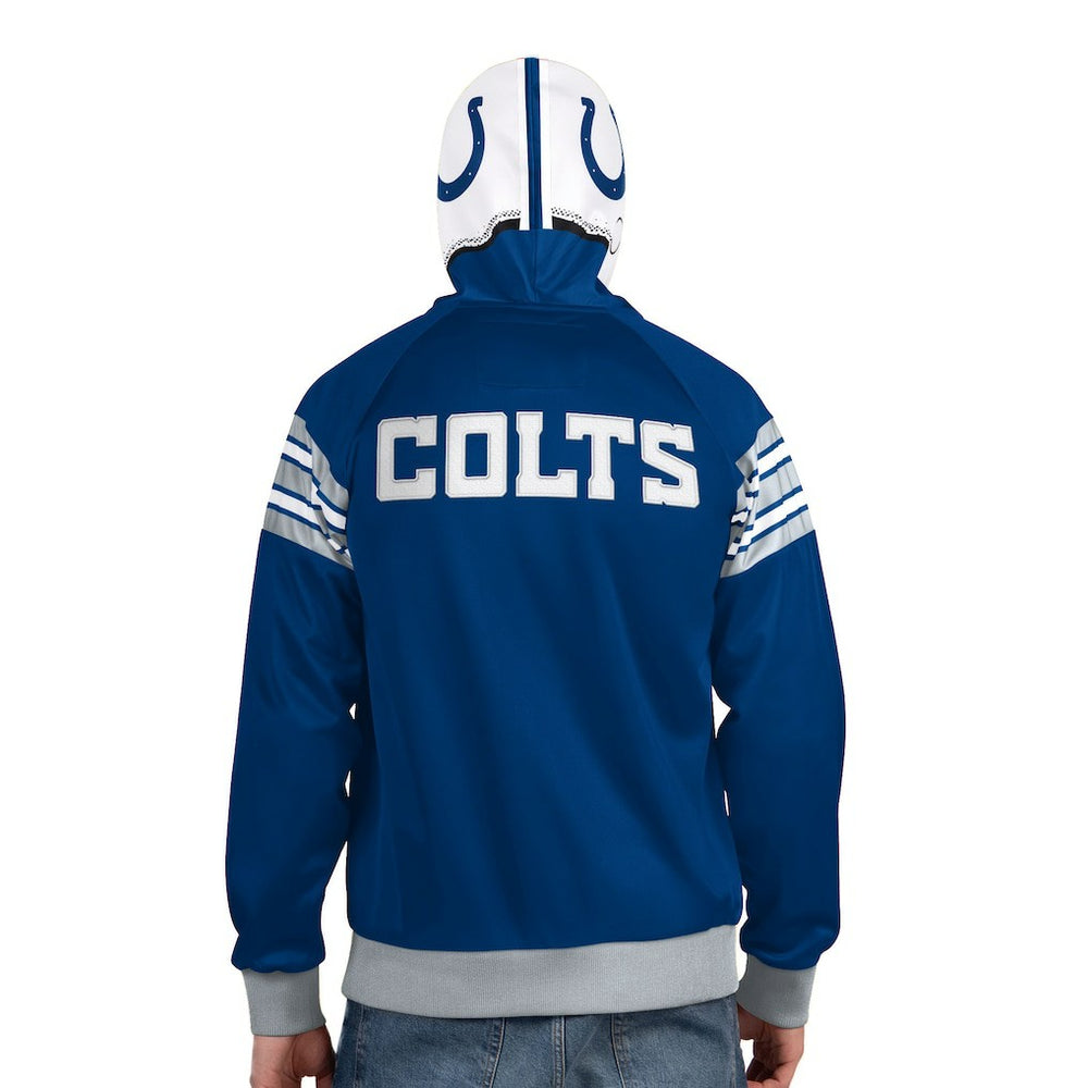 Indianapolis Colts Pro Player Helmet Full-Zip Hooded Track Jacket Royal/White | NFL