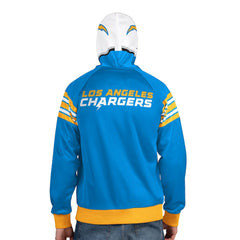 Los Angeles Chargers Pro Player Helmet Full-Zip Hooded Track Jacket Powder Blue/White | NFL