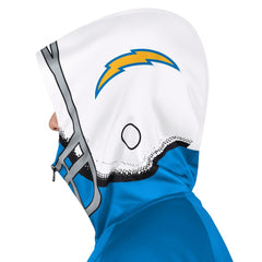 Los Angeles Chargers Pro Player Helmet Full-Zip Hooded Track Jacket Powder Blue/White | NFL