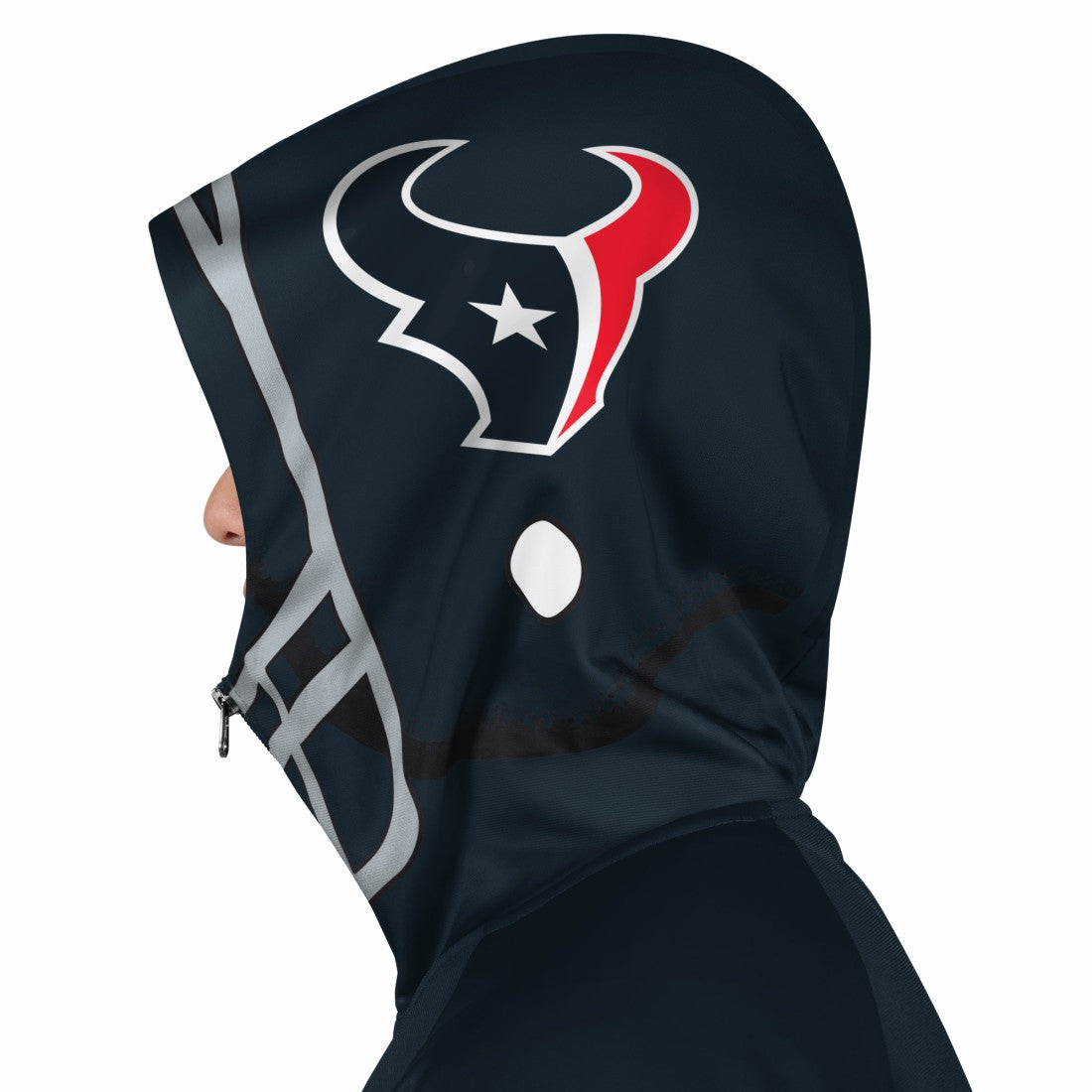 Houston Texans Pro Player Helmet Full-Zip Hooded Track Jacket Navy/Red | NFL
