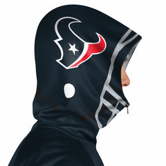 Houston Texans Pro Player Helmet Full-Zip Hooded Track Jacket Navy/Red | NFL