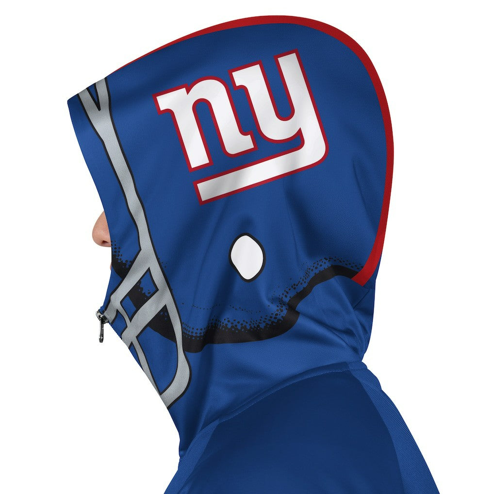 New York Giants Pro Player Helmet Full-Zip Hooded Track Jacket Royal/Red | NFL