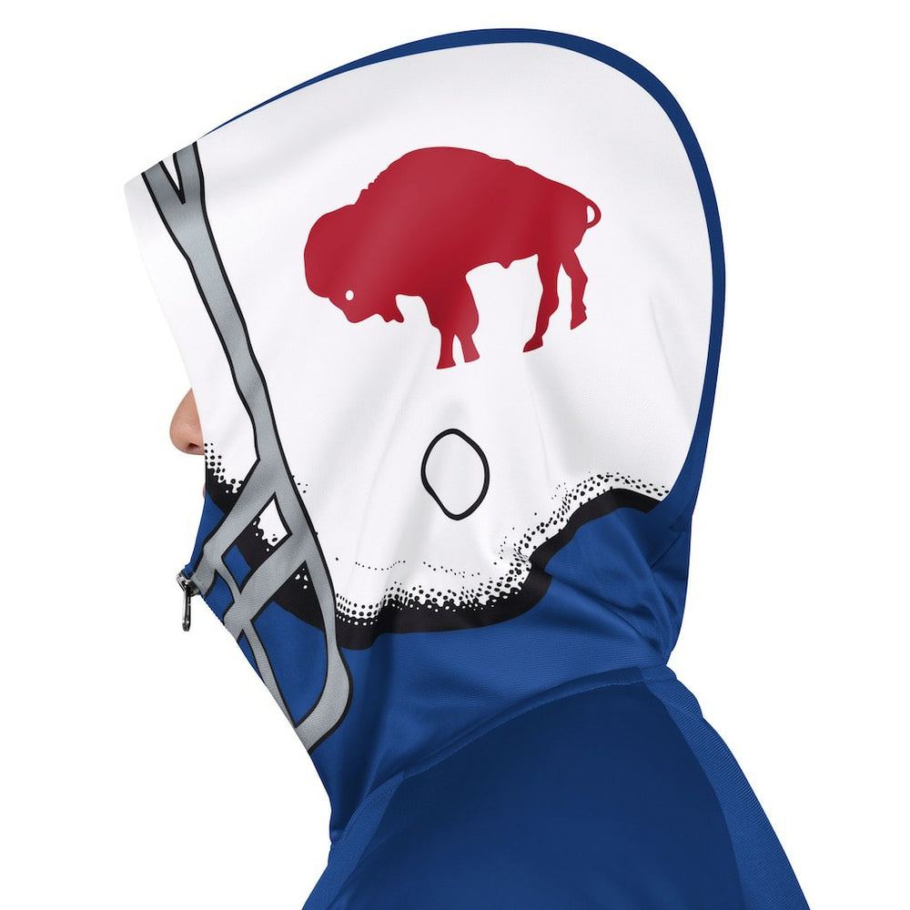 Buffalo Bills Pro Player Retro Helmet Full-Zip Hooded Track Jacket Royal/Red | NFL