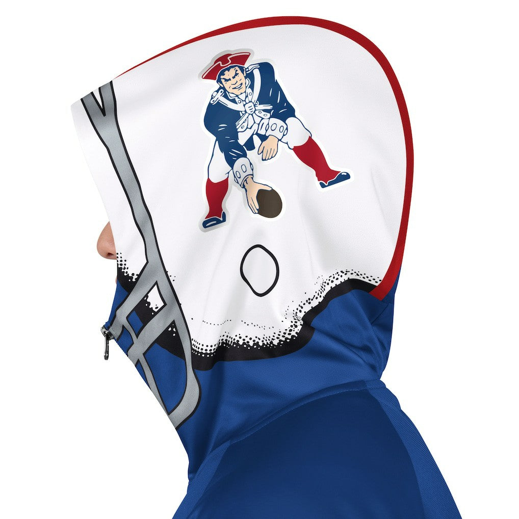 New England Patriots Pro Player Retro Helmet Full-Zip Hooded Track Jacket Royal/Red | NFL