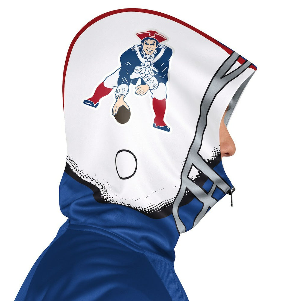 New England Patriots Pro Player Retro Helmet Full-Zip Hooded Track Jacket Royal/Red | NFL