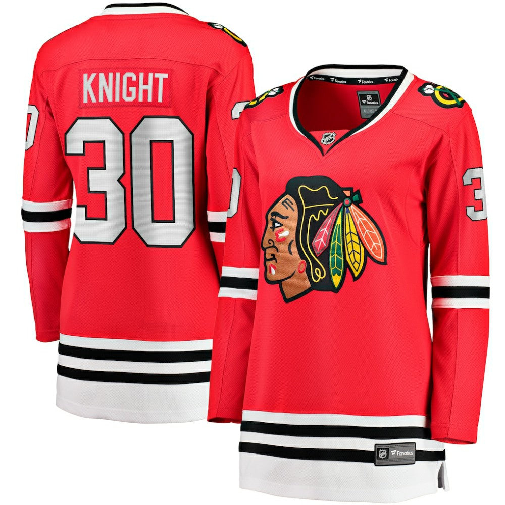 Spencer Knight Chicago Blackhawks Fanatics Women's Home Breakaway Player Jersey - Red - NHL