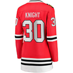 Spencer Knight Chicago Blackhawks Fanatics Women's Home Breakaway Player Jersey - Red - NHL