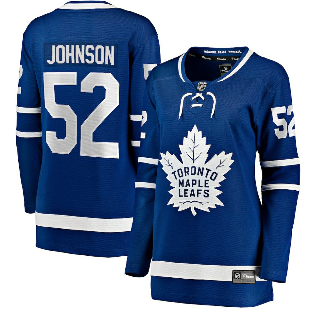 Reese Johnson Toronto Maple Leafs Fanatics Women's Home Breakaway Player Jersey - Blue - NHL
