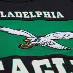 Philadelphia Eagles Retro Colorblock Tank Top Black | Mitchell & Ness