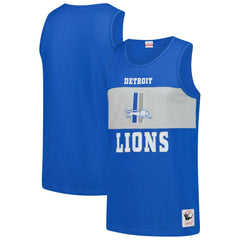 Detroit Lions Retro Colorblock Tank Top Blue | Mitchell & Ness