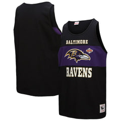 Baltimore Ravens Retro Colorblock Tank Top Black | Mitchell & Ness