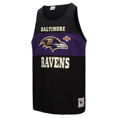 Baltimore Ravens Retro Colorblock Tank Top Black | Mitchell & Ness