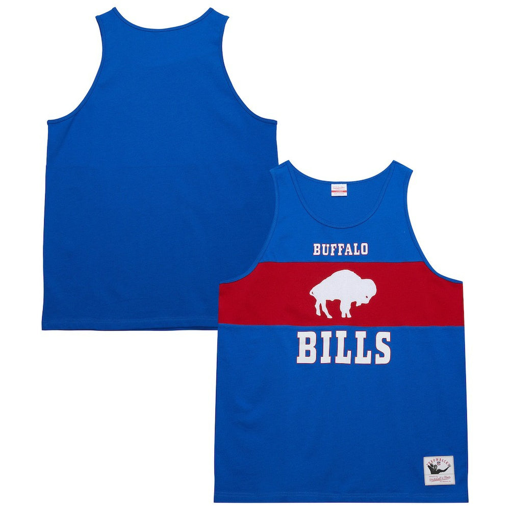 Buffalo Bills Retro Colorblock Tank Top Royal | Mitchell & Ness