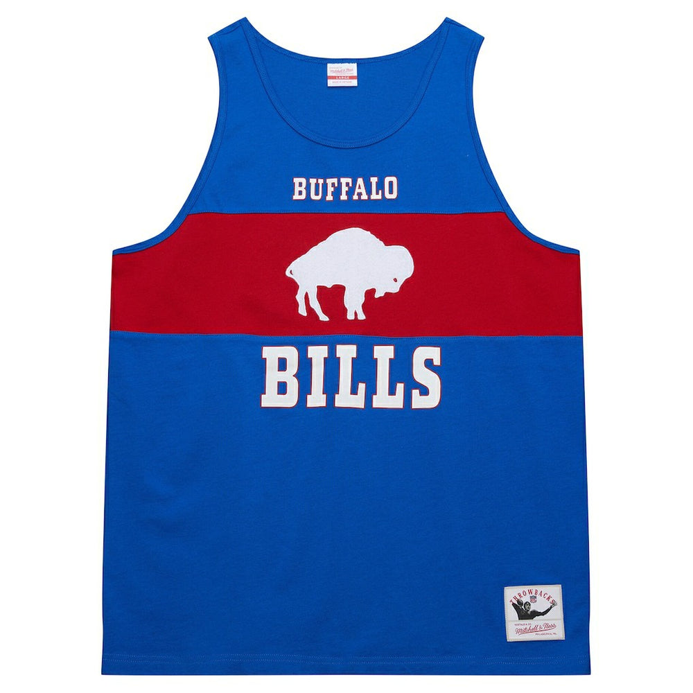 Buffalo Bills Retro Colorblock Tank Top Royal | Mitchell & Ness