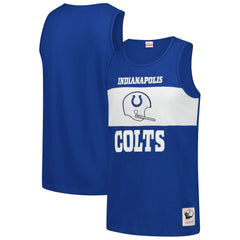 Indianapolis Colts Retro Colorblock Tank Top Royal | Mitchell & Ness