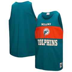Miami Dolphins Retro Colorblock Tank Top Aqua | Mitchell & Ness