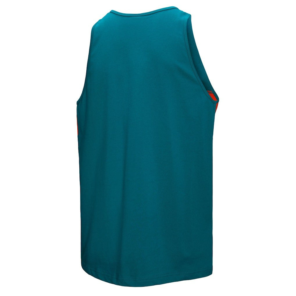 Miami Dolphins Retro Colorblock Tank Top Aqua | Mitchell & Ness