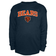 Chicago Bears Big & Tall Thermal Long Sleeve Crew Neck T-Shirt Navy | Fanatics