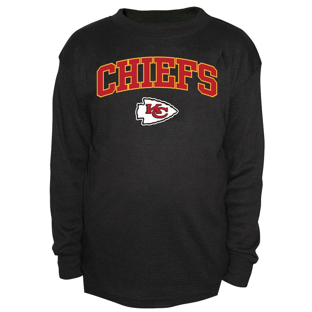 Kansas City Chiefs Big & Tall Thermal Long Sleeve Crew Neck T-Shirt Black | Fanatics