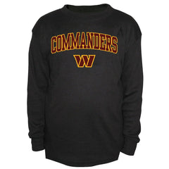 Washington Commanders Big & Tall Thermal Long Sleeve Crew Neck T-Shirt Black | Fanatics