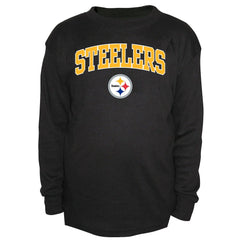 Pittsburgh Steelers Big & Tall Thermal Long Sleeve Crew Neck T-Shirt Black | Fanatics