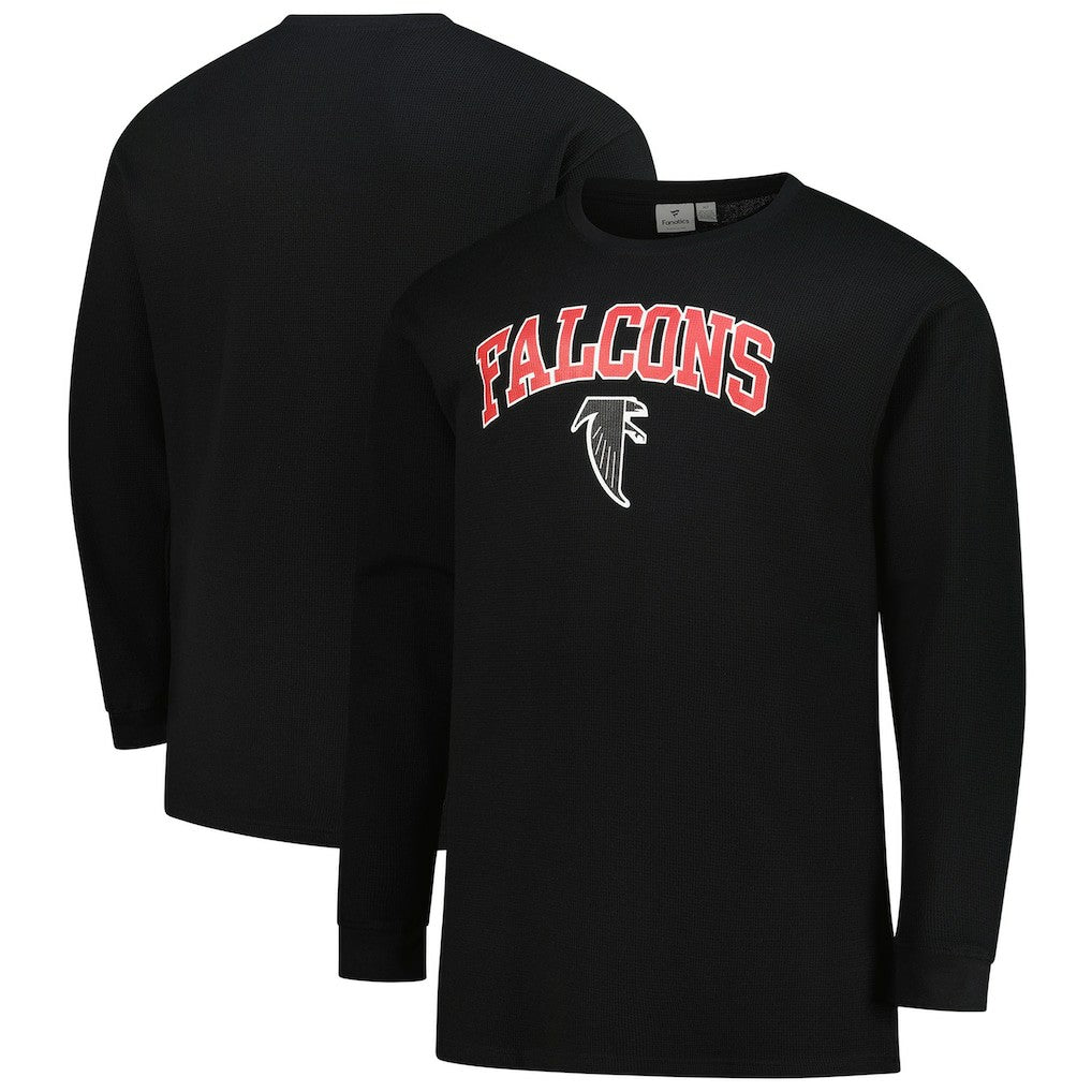 Atlanta Falcons Big & Tall Throwback Thermal Long Sleeve T-Shirt Black | Fanatics