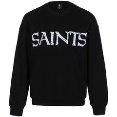 New Orleans Saints Cuce Women's Chenille Jeweled Sweatshirt Black | NFL
