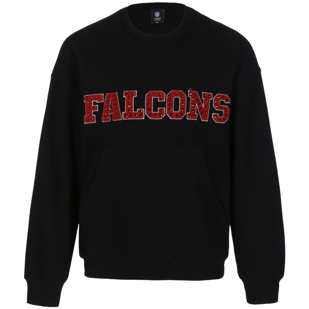 Atlanta Falcons Cuce Women's Chenille Jeweled Sweatshirt Black | NFL