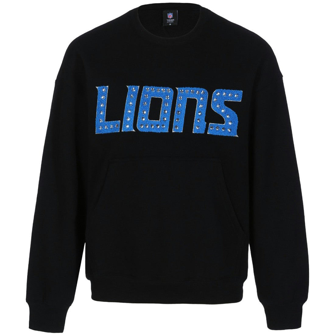 Detroit Lions Cuce Women's Chenille Jeweled Sweatshirt Black | NFL