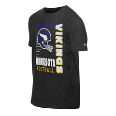 Minnesota Vikings New Era Retro Logo Enzyme Washed Oversized T-Shirt Black | NFL