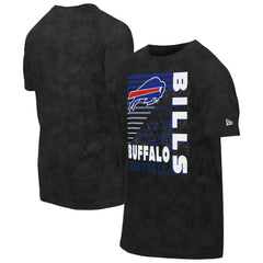 Buffalo Bills New Era Retro Logo Enzyme Washed Oversized T-Shirt Black | NFL
