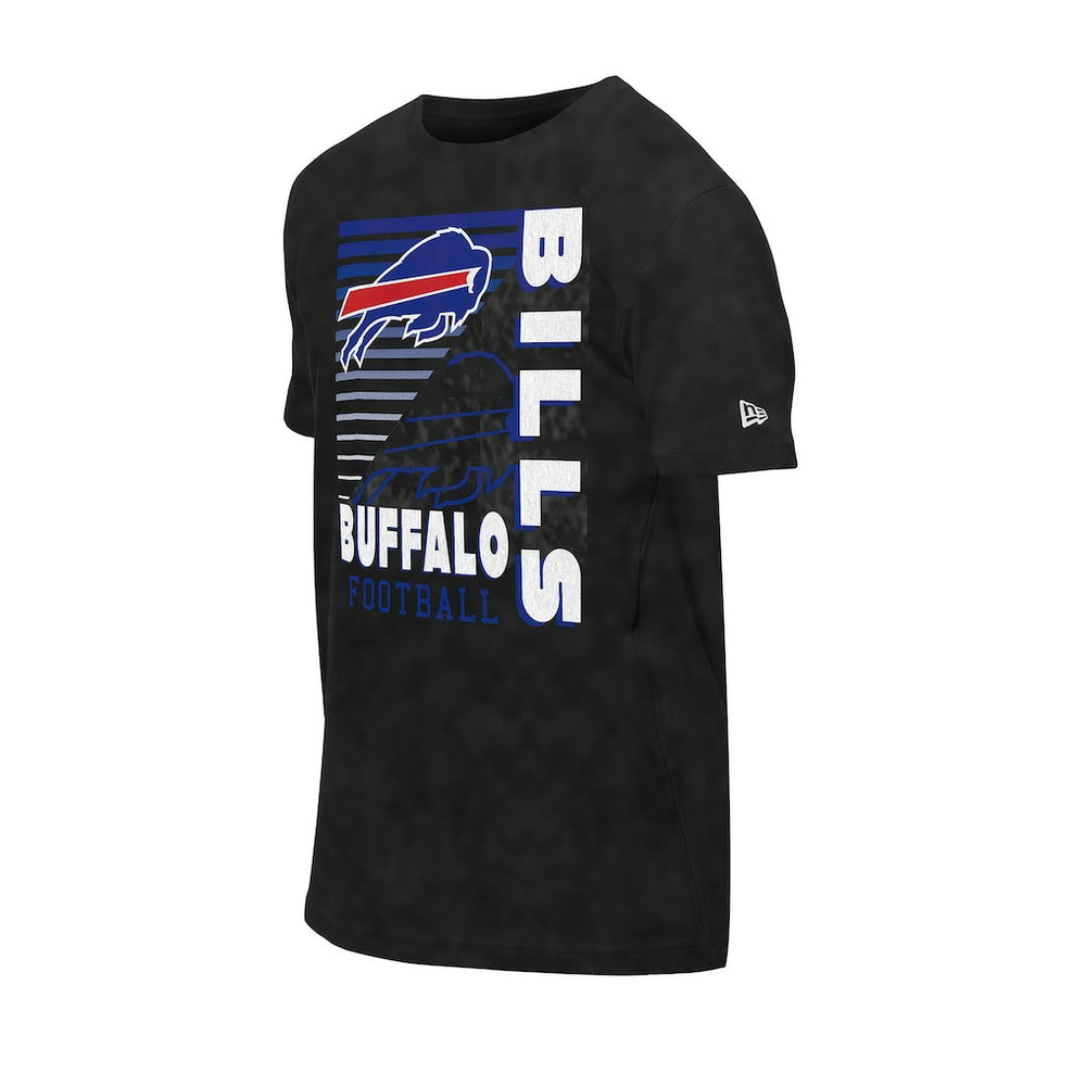 Buffalo Bills New Era Retro Logo Enzyme Washed Oversized T-Shirt Black | NFL