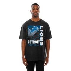 Detroit Lions New Era Enzyme Washed Oversized T-Shirt Black | NFL